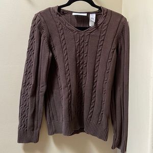 Liz Claiborne brown sweater